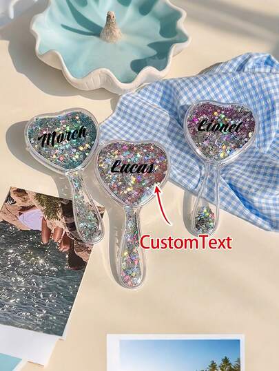 1pc Customized Name Children Hair Accessory Comb, Personalized Girl Hair Decor Hairbrush, Customized Name Friend Gift Family Gift Girl Mother Teacher Gift, Hairbrush, Hair Brush