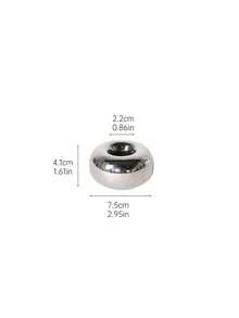 Luxury Silver Ceramic Candle Holder, Ins Style Candlelight Dinner Prop Candle Stand Home Tabletop Decor Gifts Birthday Graduation