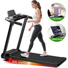 Portable Home Treadmill,3.0HP, Load-Bearing 350 LBS, Foldable, Small Home Office Walking Treadmill, Armrest,Foldable Inclined Running Machine, Desktop Treadmill For Home Office,LED Display, Walking Jog - View 2