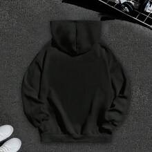 Sudadera con diseño divertido "El clima de suéter es mejor juntos" - Camiseta con capucha de manga larga, adecuada para uso diario casual, sudadera de otoño e invierno - Negro - Ver 2