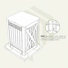 48Gallon Resin Package Delivery Box For Outside Waterproof Storage Deck Box With Lockable Secure Grey - Grey - View 8