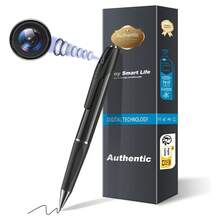 Pen With Audio And Video Recording Function, 1080P FHD Video, Portable Monitoring USB MP3 Player, Rechargeable Battery, Touch And Card Slot, Includes 32GB Memory Card, With Video - Indoor Portable Use - 黑色 - 查看 5