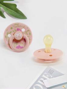 KUNT 1 件新生儿奶嘴，乳胶奶嘴，升级逼真母乳喂养感觉，0-6 个月婴儿圆形硅胶奶嘴 - 彩色 - 查看 24