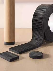 39.37in Mute Wear-Resistant Anti-Slip Table And Chair Foot Protector Pad, Thick Anti-Noise Wear-Resistant Mute Pad, Suitable For Dining Tables, Chairs, Helping To Minimize Noise From Chairs, Tables, And Beds. - Multicolor - View 9