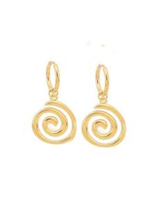 2 件 Grunge 珠宝不锈钢漩涡耳环酷炫韩国饰品女式耳环哥特时尚配饰可爱朋克