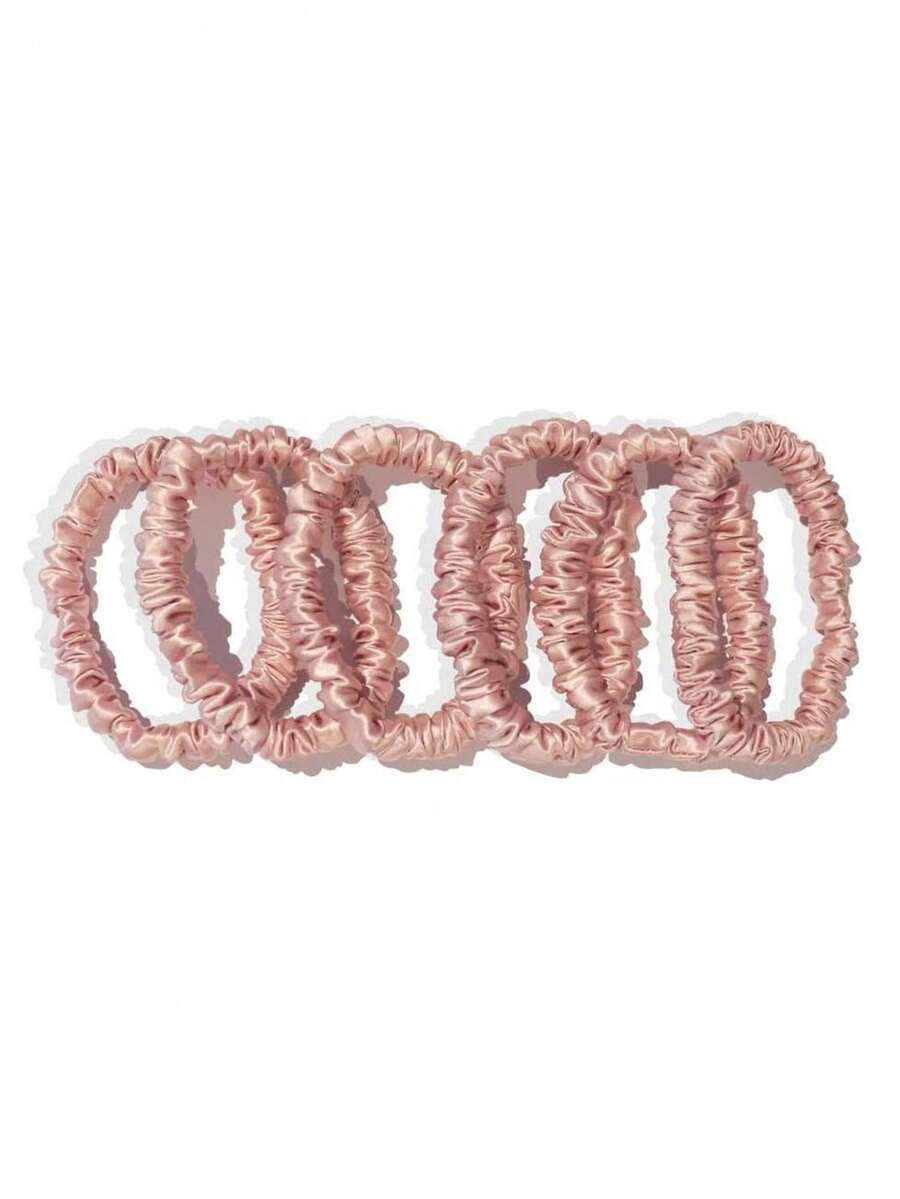 2 szt. 100% naturalny jedwab, jednokolorowe gumki do włosów, wysokiej jakości gumki do włosów (22 Momme), damskie duże opaski do włosów, akcesoria do włosów, element na głowę, gumki do włosów