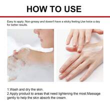 Lightening Cream For Underarms And Inner Thighs For Body, Private Parts, Underarm Rejuvenating, Illuminating Butt Thigh Inner Skin - 白色-紅色 - 查看 5