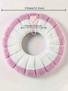 1 Set Luxury Soft-Touch Toilet Seat Cover - Ultra Comfortable, Machine Washable, Detachable Cover, Contrast Color Handles, Stylish Design, Easy To Clean, Durable, Brings Comfort And Elegance To The Bathroom