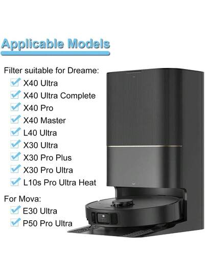 Pcs HEPA Filter Accessories Dreame L10s Pro Ultra Heat, Gen 2, X40 Complete,X40 Master, L40 Ultra,X30 Ultra, Mova P50 Ultra,E30 Stofzuiger Cleaner view 2