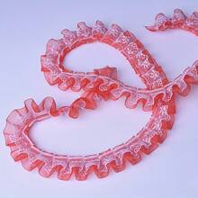 Colorful Double-Layer Ruffle Lace Tulle Trim, Sewing Accessory For DIY Clothing, Curtains, Skirt Hem - Multicolor - View 9