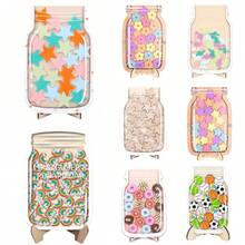 Wooden Megnetic Reward Jar With Standing Base Motivational Jar Good Behavior Rewards Jar For Classroom Management Tool - Multicolor - View 1