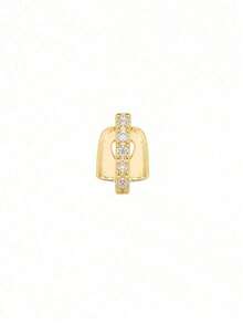 2 piezas Diseño de Grillz hueco de oro y plata, joyería decorativa de diente hueco de estilo punk para uso diario, festival de música, fiesta, vacaciones, regalo de pareja; Halloween