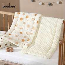 1pc Infant Stroller Seat Cushion, Cartoon Cute Pattern - High Quality 3D Bead Plush, Skin-Friendly Soft, Reversible, Suitable For High View Travel Strollers, Most Baby Carriages, Perfect Gift For Baby On Christmas, Halloween, Thanksgiving