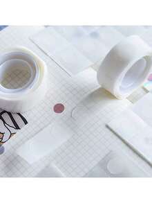 100 pièces/rouleau Pastilles de colle transparentes double face pour décoration de mariage et d'anniversaire, ruban adhésif transparent double face pour scrapbooking, artisanat, journal, rentrée scolaire, Noël, cadeaux de fête