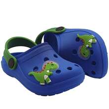 Children's Slippers For Boys And Girls With 3D Capybara Designs - Khủng long xanh - Xem 2