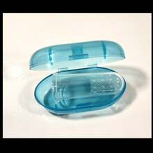 CEPILLO DENTAL DE SILICON SUAVE, FACIL DE USAR PORTABLE CON ESTUCHE, ECONOMICO, HIPOALERGENICO, COMPATIBLE PARA LAS ENCIAS DEL BEBÉ, TAMBIEN PARA EL CUIDADO DE LOS DIENTES DE TU HERMOSA MASCOTA BEBÉ FACIL DE USAR Y LIMPIAR, EVITA LA PROLIFERACION DE BACTERIAS, MULTIUSO - Azul - Ver 3