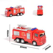 2026马年畅销款！16件套合金消防车玩具套装，逼真工程车辆挖掘机洒水车，可变形救援车模型，消防车游戏套装，微型合金车模，多款工程车辆组合，男孩生日礼物，灵巧玩具 - 彩色 - 查看 8