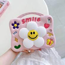 可爱花朵图案平板电脑保护套，适用于 iPad、Galaxy Tab 和 Redmi Pad，带手写笔插槽，防尘、防震、耐磨，生日礼物、节日礼物，兼容 Mini1234567/56789th/10th/11th/Air/Pro/A7/A8/A9/A9 Plus/Redmi Pad 2 SE