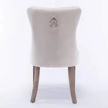 Chair Covers & Cushions - Beige + Velvet + Foam - View 6