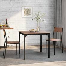 Dining Table Set, Dining Table With 2 Chairs, For Balcony, Dining Room, And Living Room, Vintage Brown
Description - 1 - View 9