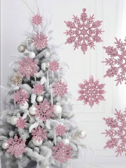 12片纸雪花，新年悬挂装饰雪花，适合家居卧室办公室装饰、圣诞树装饰吊坠、活动派对装饰、场景装饰、冬季装饰，是生日、家居装饰、圣诞节装饰、房间装饰、圣诞节的最佳礼物，也是圣诞节家居礼物和圣诞装饰的理想之选。