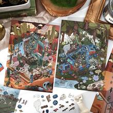 Large Size Decorative Stickers, Fun DIY Miniature Scene Stickers