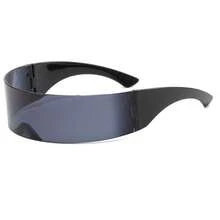 Futuristic Mechanical Punk Glasses, Futuristic Technology Glasses, Women's Bar Party Party One-Piece Glasses, Hairband Shape - 彩色 - 查看 6