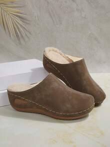 Eleganti e alla moda, nuove ciabatte da donna con platform, comode e con suola morbida, adatte per primavera/autunno, ideali per casa, passeggiate e pendolarismo