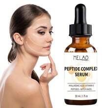 MELAO Peptide Serum For Face - Anti-Aging Wrinkle Treatment With Hyaluronic Acid & Niacinamide, Boosts Collagen, Hydrates And Firms Skin, 1 Oz​ - Yellow - View 5