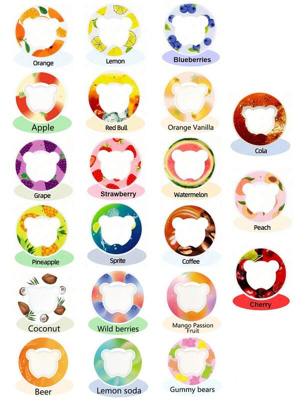 1PC Multi Flavour Fruit Flavour Rings For Water Cups, Round Flavour Rings For Water Cups, Creative Fun Flavour Rings, Fruit Scented Rings, Water Drinking Tools