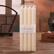 12 Stücke europäischer Stil Kerzenständer, elektroplattierte lange Kerzenhalter, Haushaltsbeleuchtung Kerzen, Hochzeitsbankett, westliche Restaurants, bunte rauchfreie Kerzen