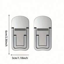 2pcs Adjustable Desk Keyboard Stand - Foldable, 2-Angle Riser With Self-Adhesive Mounting, Portable & Invisible Laptop Holder For Enhanced Airflow And Comfort