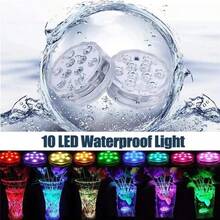 13leds RGB Led Submersible Light Underwater Night Lamp Battery Operated Garden Swimming Pool Light For Wedding Party Vase Bowl - 4PCS-13LED - View 2