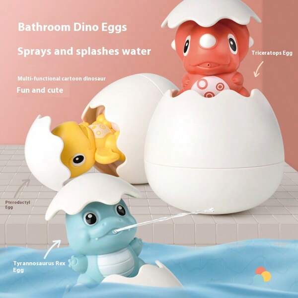 1pc 2025 New Creative Bathroom Bathing Toy Small Yellow Duck Shower Children Bath Water Play Penguin Dinosaur Floating Spray Egg Stitch Toys Travel Toys Classroom Fidget Toys Mini Stuff Bath Toys Christmas Stationery Stress Ball - Birthday Gift - Christmas Gift - Halloween Gift - Perfect Gift - Gift