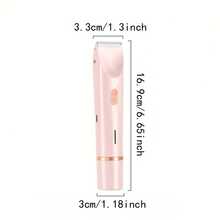 二合一女士电动剃须刀，女士电动毛发修剪器，女士电动比基尼修剪器，适用于面部、手臂、腿部和身体，是理想的新年礼物