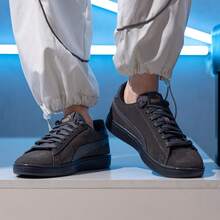 Puma Giày thể thao cổ thấp thường ngày thoải mái Smash V2 391840-01, Unisex - sắt xám vàng - Xem 5