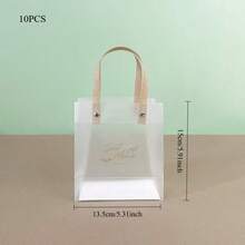 30/20/10个装透明PVC礼品袋，生日派对礼品包装手提袋，纪念品包装袋 - 無色 - 查看 20