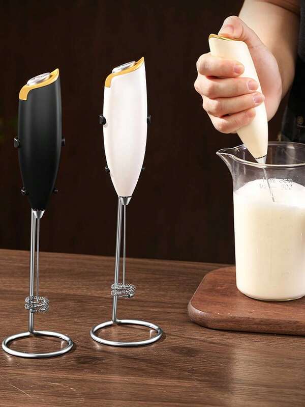 Electric Milk Frother, Milk Foam Maker, Milk Frother Whisk, Milk Steamer, Coffee Milk Frother, Milk Mixer