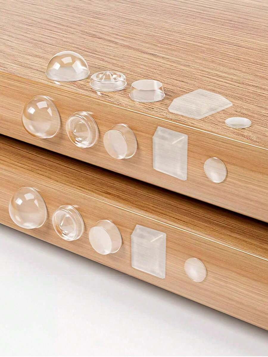 Durable Silicone Bumper Pads - Thick Clear Shock-Absorbing Protection For Furniture, Cabinet Doors, Desk Edges, Chairs & More (Multi-Size) - Multicolor - View 1