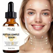 MELAO Peptide Serum For Face - Anti-Aging Wrinkle Treatment With Hyaluronic Acid & Niacinamide, Boosts Collagen, Hydrates And Firms Skin, 1 Oz​ - Yellow - View 2