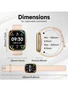 [Intelligenter Assistent Alexa] Smartwatch, Fitness Tracker mit 1,83" Touchscreen, Fitness-Uhr mit Herzfrequenz- und Schlafüberwachung, Schrittzähler für Männer und Frauen, Aktivitätstracker IP68 wasserdicht, 300mAh Akku mit langer Laufzeit, Smartwatch Sport, schönes Geschenk für Frauen und Männer