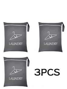 Large Waterproof Laundry Bag With Zipper - Polyester Wet/Dry Storage Bag For Dirty Clothes, Gym, Swimwear, Yoga, Travel - Sports Equipment Storage Bag - Portable Travel Bag, Ideal For Both Men And Women!