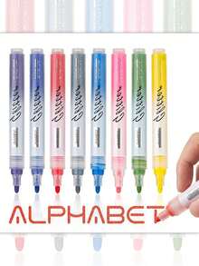 1 Set Of 9 Colors SHANDS Brand Glitter Paint Pens, Metallic Color Valve Control System, Suitable For Art Drawing, Graffiti, Journaling, Greeting Card Design, Stationery Writing & Correction, Providing Sparkling & Glittering Effects For Creative Expression, Great For Halloween, Birthday, Christmas, New Year, Winter Holidays, Christmas Decorations, Home Desk Accessories, Christmas Gifts, Autumn Home Decor