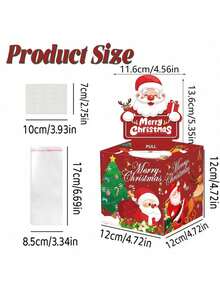 1pc/2pcs/6pcs Christmas Money Box Collection With Santa And Friends For Holiday Party Decorations Gift Exchange Cash Box Festival Ornament