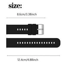 Silicone Watch Bands - Quick Release Waterproof Soft Rubber Replacement Straps With Silver Plated Stainless Steel Buckle