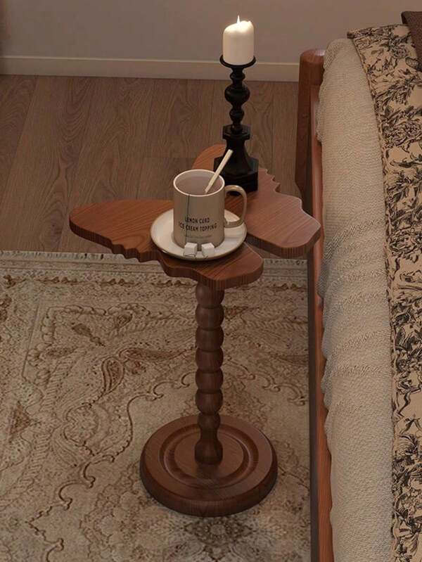 1 Parça Ahşap Kelebek Tasarımlı Sehpa, Lüks Çalışma Masası, Modern Retro Stil Sehpa, Balkon Küçük Sehpası, Giriş Masası - Eve Taşınma İçin Uygun Lüks Bir Hediye