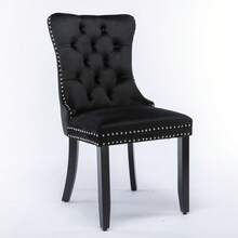 Chair Covers & Cushions - Black + Velvet + Foam - View 3