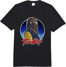 Teen Wolf Retro Vintage Scott Werewolf Saturated Portrait  Adult Heavyweight T-Shirt - 黑色 - 查看 1