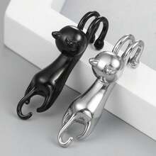 1PC Cool Chain 316 Stainless Steel Ear Weights Hangers Expander Piercing Women Man Earrings Body Jewelry 6mm 2G