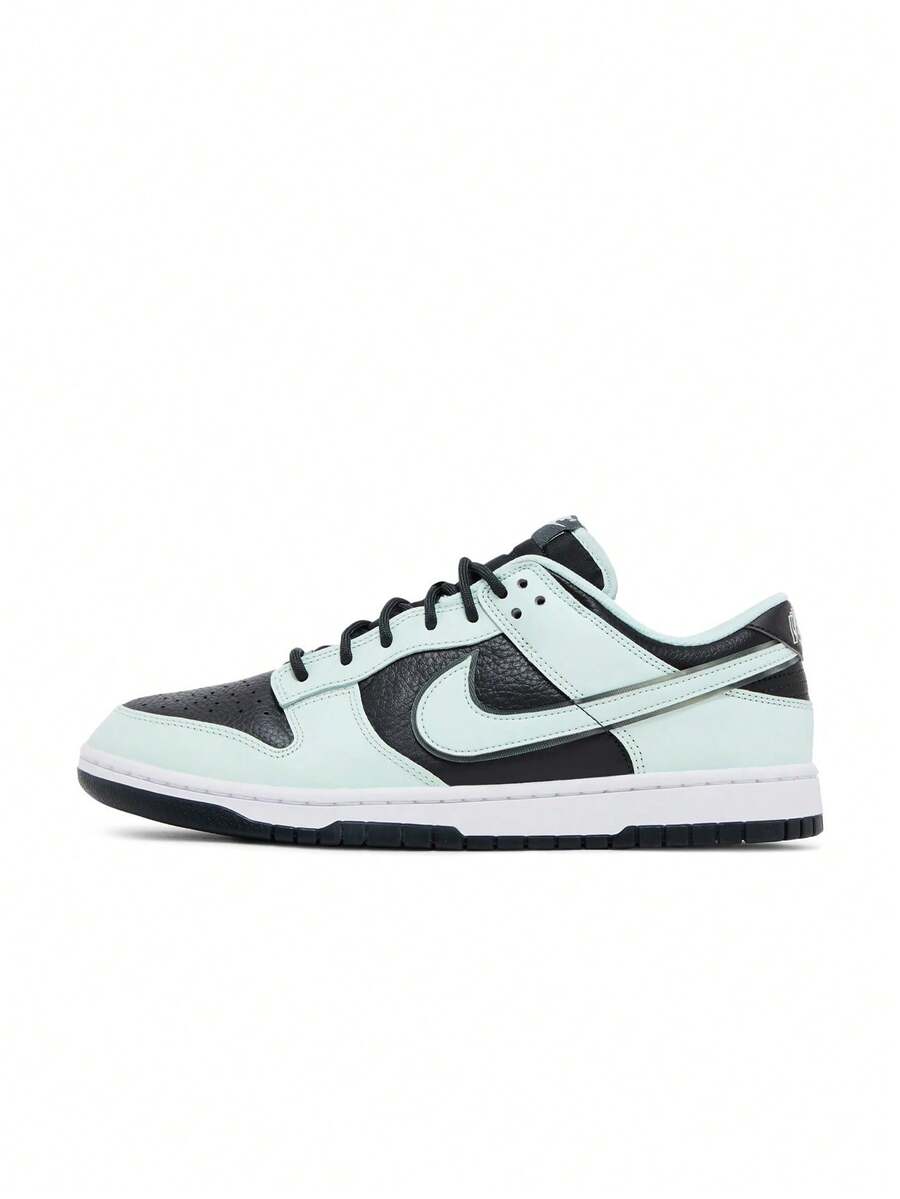Nike Dunk Low 深烟灰色浅绿色男式运动鞋优质皮革和透气设计 FZ1670-001 - 灰/綠/白 - 查看 1
